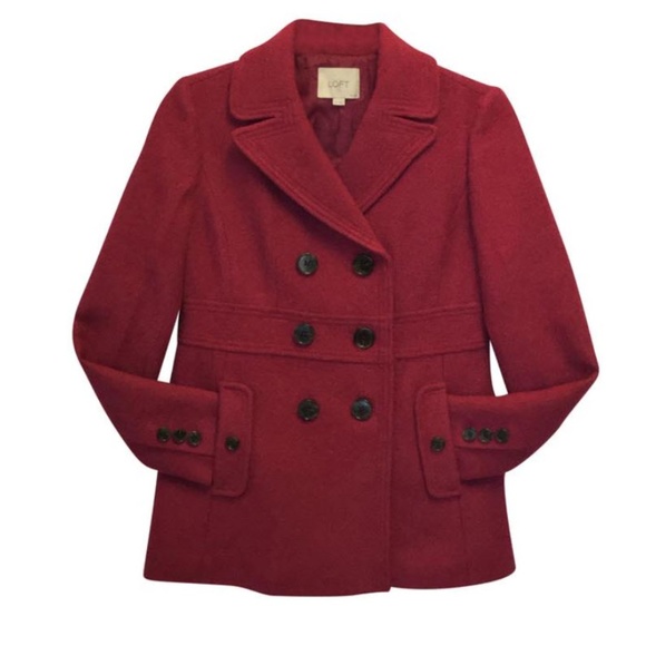 LOFT Jackets & Coats Ann Taylor Loft Pink Wool Coat Nwot Poshmark